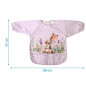Babero impermeable con mangas elefante lavanda-Kiokids