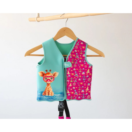 Chaleco neopreno de flotación animales iokids