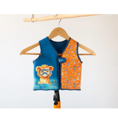 Chaleco neopreno de flotación animales azul marino-Kiokids