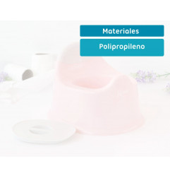 Orinal infantil rosa con tapa y asa-Kiokids