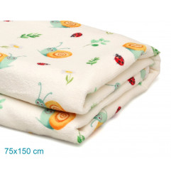 Toalla playa microfibra caracoles beige-Kiokids