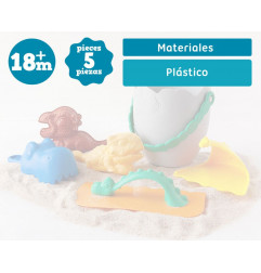Set de Playa Cubo Dinosaurios-Kiokids