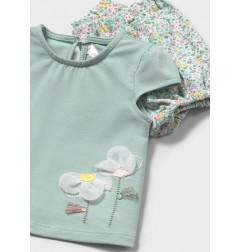 Conjunto 4 piezas estampado recién nacida jade-Mayoral