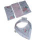 Set Babero Bandana Reversible Ambra+Tres Baberos Ambra-Todo Amor Baby