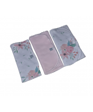 Set Babero Bandana Reversible Ambra+Tres Baberos Ambra-Todo Amor Baby