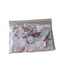 Set Babero Bandana Reversible Ambra+Tres Baberos Ambra-Todo Amor Baby