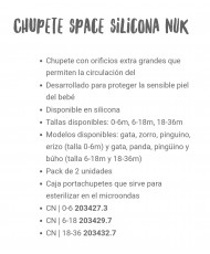 Nuk Disney Space Chupete Silicona Minnie Mause