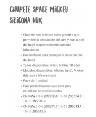 Nuk Disney Space Chupete Silicona Minnie Mause