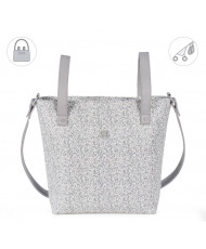 Bolsa Cochecito Flower Mellow Gris-Pasito a Pasito