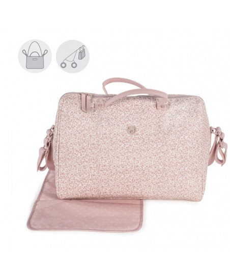 Bolsa Canastilla Flower Mellos Rosa- Pasito a Pasito