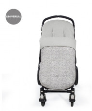 Saco Silla Flower Mellow Gris Polipiel-Pasito a Pasito