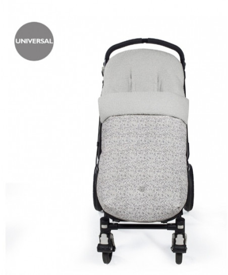 Saco Silla Flower Mellow Gris Polipiel-Pasito a Pasito