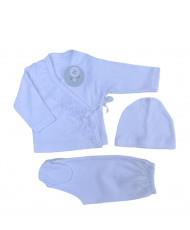 Conjunto 3 piezas Recién Nacido puntilla