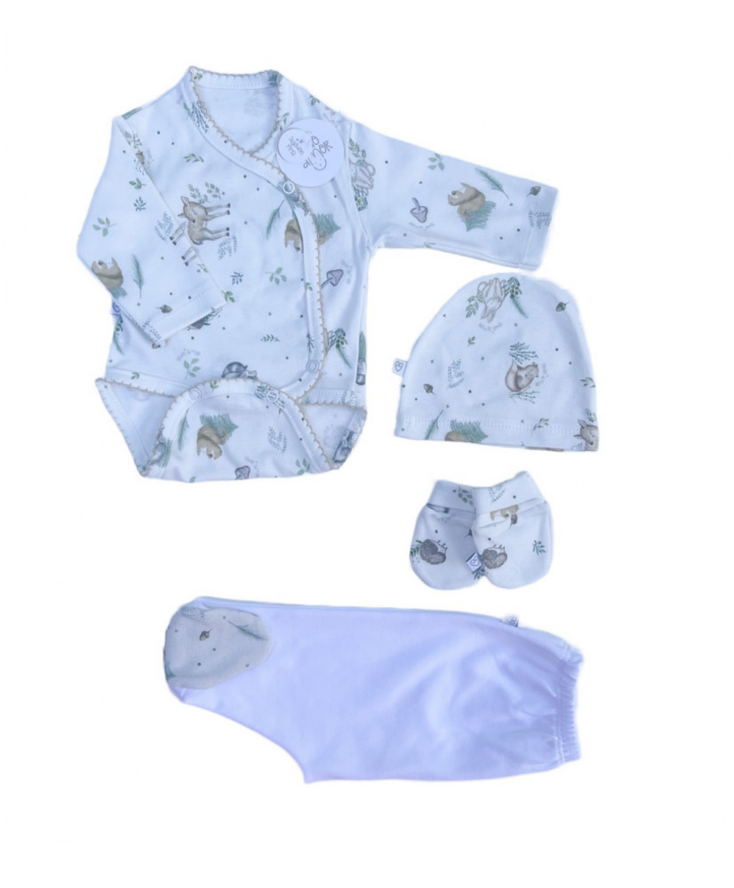 Conjunto 4 piezas recién nacido Foresta-Todo Amor Baby