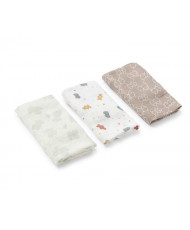 Pack de 3 Mini Gasas Mmuse Beig-Baby Tous
