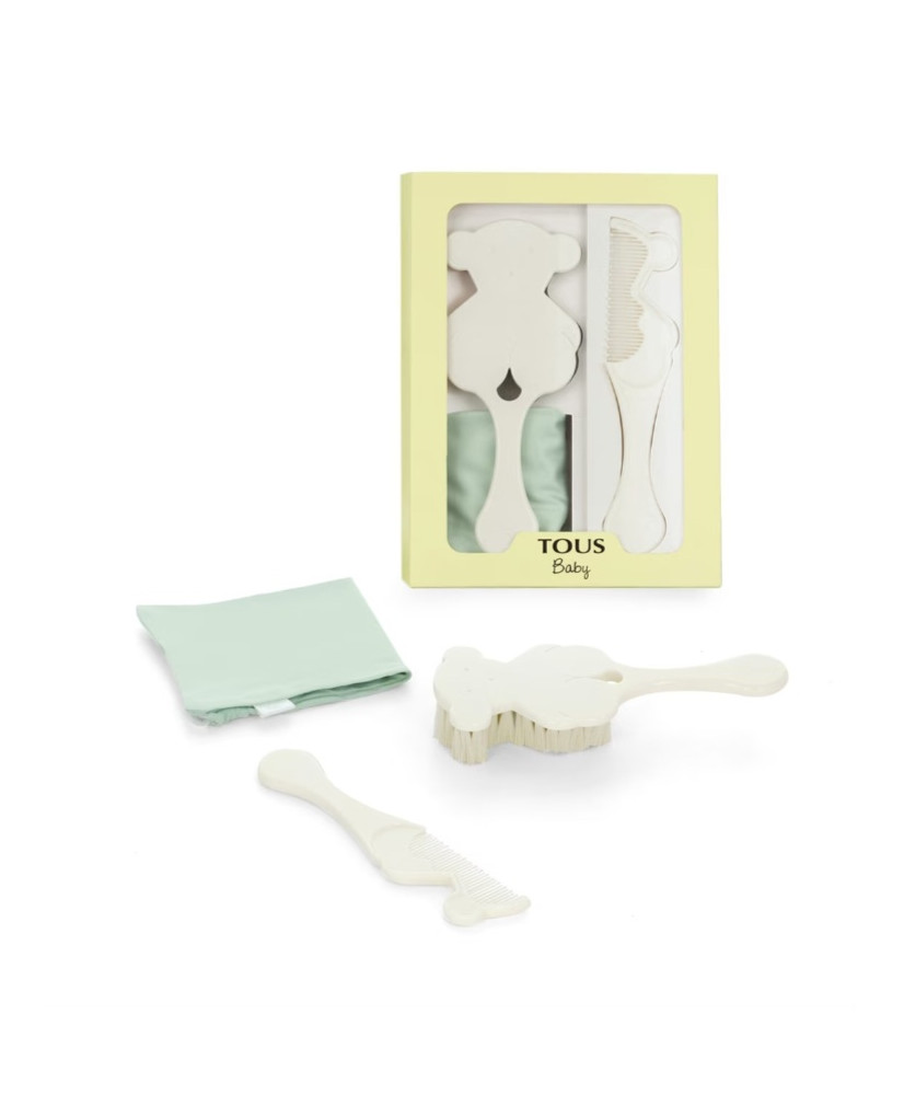 Set de Cepillo y Peine Beauty Blanco- Baby Tous