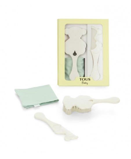 Set de Cepillo y Peine Beauty Blanco- Baby Tous