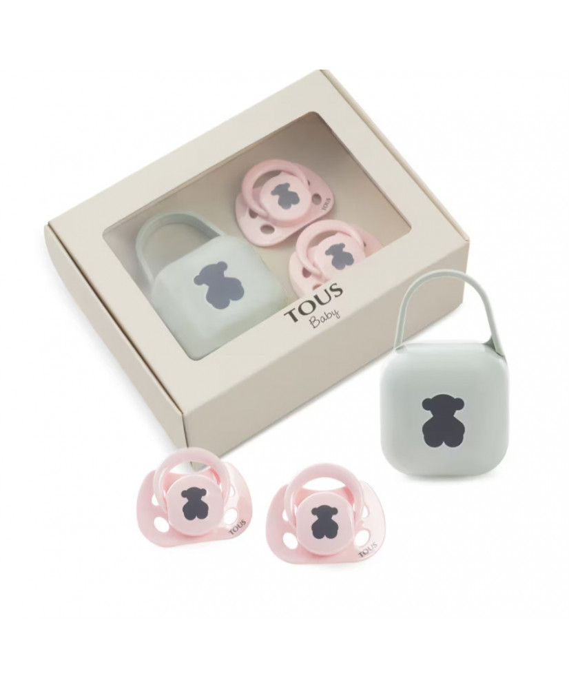 Pack 2 Chupetes Bear Rosa-Baby Tous