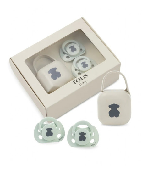 Set de 3 Chupetes Bear Verde-Baby Tous
