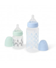 Pack 2 Biberones de Bebé Square Azul Celeste-Baby Tous