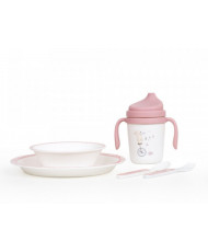 Set Vajilla 5 Piezas Rosa-Interbaby