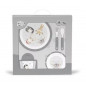 Set Vajilla 5 Piezas Gris-Interbaby
