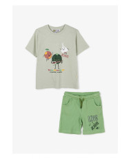Conjunto Corto Estampado Verduras Musicales-Lois