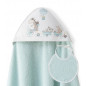 Capa de Baño + Babero Verde-Interbaby