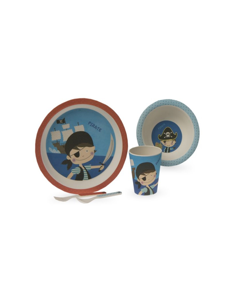 Juego Vajilla Infantil 5Piezas Multicolor Niño-Gamberrito's