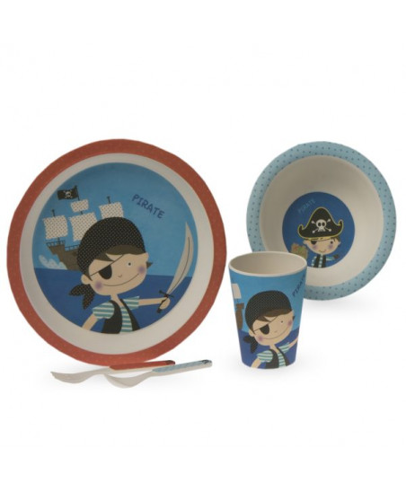 Juego Vajilla Infantil 5Piezas Multicolor Niño-Gamberrito's