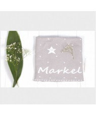 Mantita Estrellas - Fondo Camel / Estrellas Marfil(Personalizada)-Pangasa