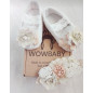 Set Mercedita Ceremonia y Diadema Marfil Flores-WowBaby