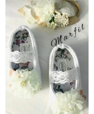 Set Mercedita Ceremonia y Diadema Marfil Flores-WowBaby