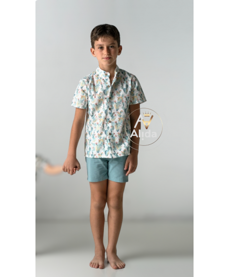 Conjunto Niño Camisa Cuello Mahou " Familia Captus"-CMP Tex