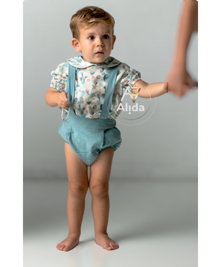 Conjunto Peto y Camisa Cuello Bebé "Familia Captus"-CMP Tex