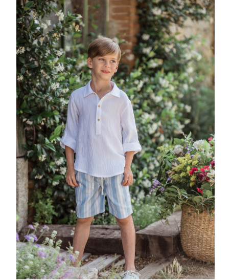 Traje infantil Niño Pantalón Bermuda"Familia Doris"-Marta y Paula