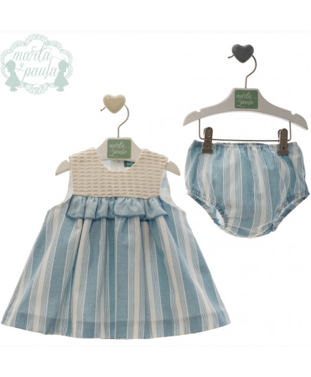 Vestido Bebé con Braguita"Familia Doris"- Marta y Paula