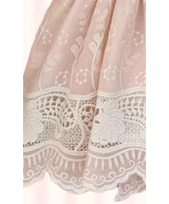 Vestido Napoles Gasa Bordadas+ Culote Rosa-Valentina