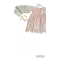 Vestido Napoles Gasa Bordadas+ Culote Rosa-Valentina