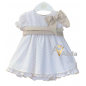 Vestido Elisabet Plumeti Arena+Culote-Valentina
