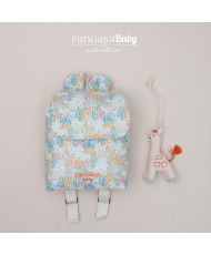 Mochilita Pangasa Personalizda Mandarina Vichy/Flores-Pangasa