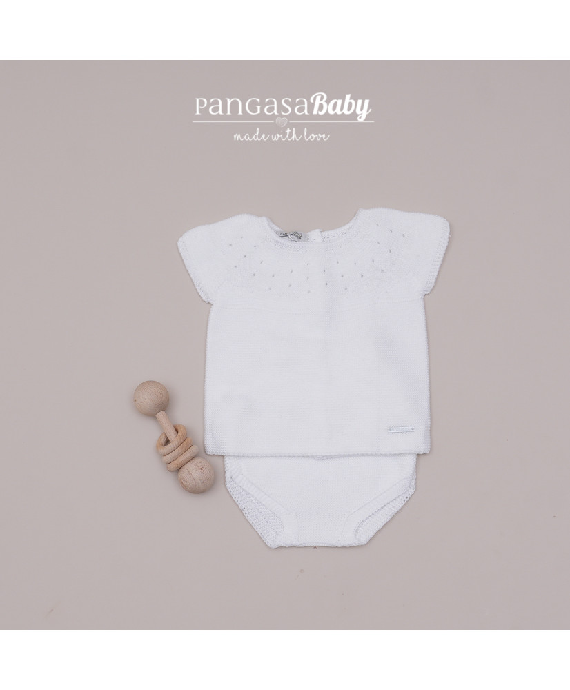 Conjunto Braguita Moceta Blanco-Pangasa