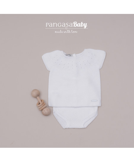 Conjunto Braguita Moceta Blanco-Pangasa