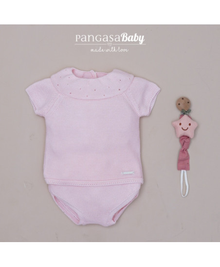 Conjunto Braguita Moceta Rosa Empolvado-Pangasa
