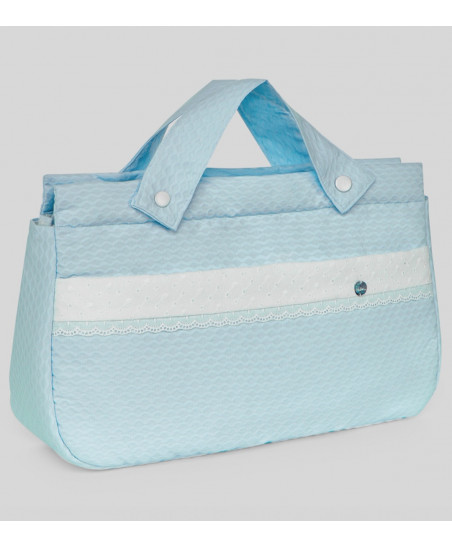 BOLSO PANERA "ALCOR" Azul Tiza/Blanco-Paz Rodríguez