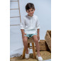 Conjunto Lino Niño Verde Empolvado -José Varon