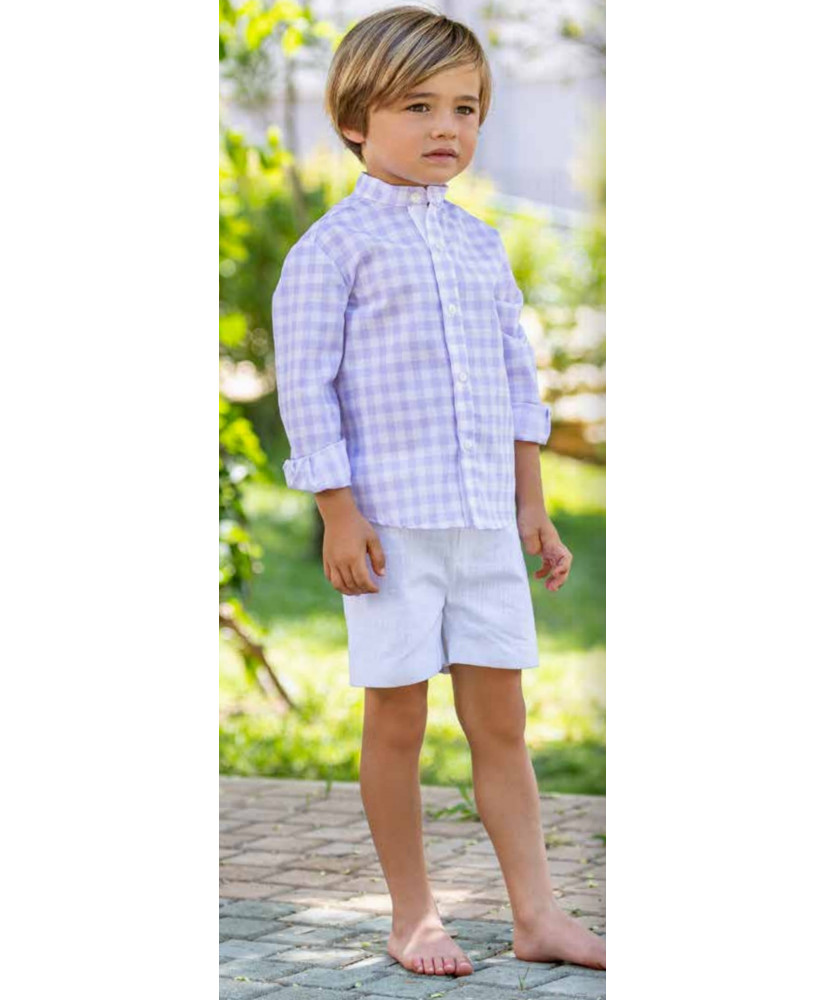 Conjunto Niño Sin Cuello lila-Abuela Tata
