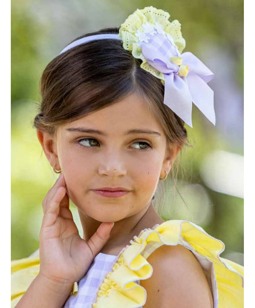 Diadema Colección Lila y Amarillo-Abuela Tata