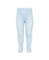 Leotardos básicos canalé AZUL BEBE(410)-Cóndor