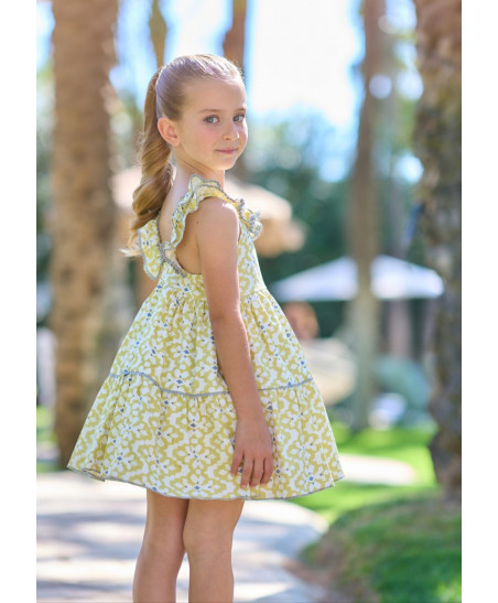Vestido  Ornamental Verde Lima-La Ormiga